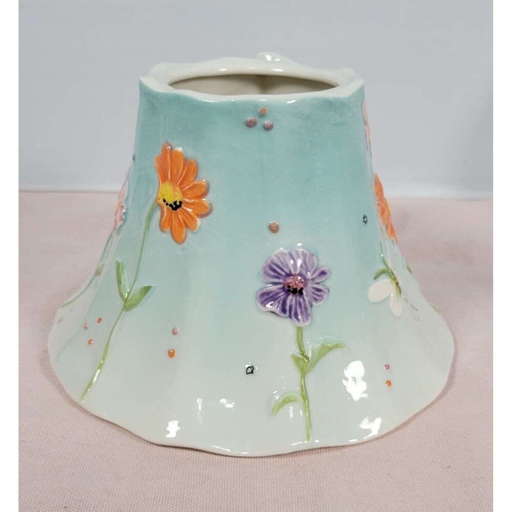 Yankee Candle Large Jar Shade Topper Blue 3D Dragonflies Floral Cottagecore - Picture 4 of 9